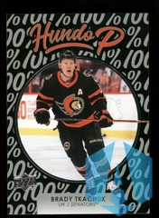 2021-22 UD Series 1 Hundo P #HP-8 Brady Tkachuk - Ottawa Senators